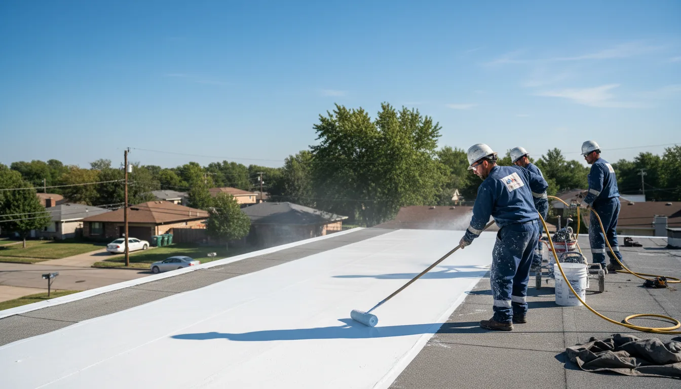 Commercial roof coating in Laneview, VA near me